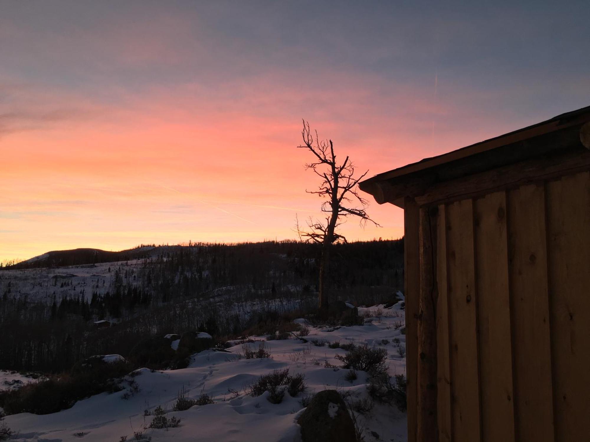 Red-Tail Roundhouse At 22 West Cabins And Recreation Hebron Exterior foto